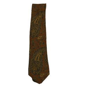 Vintage Burberry Paisley Silk Tie